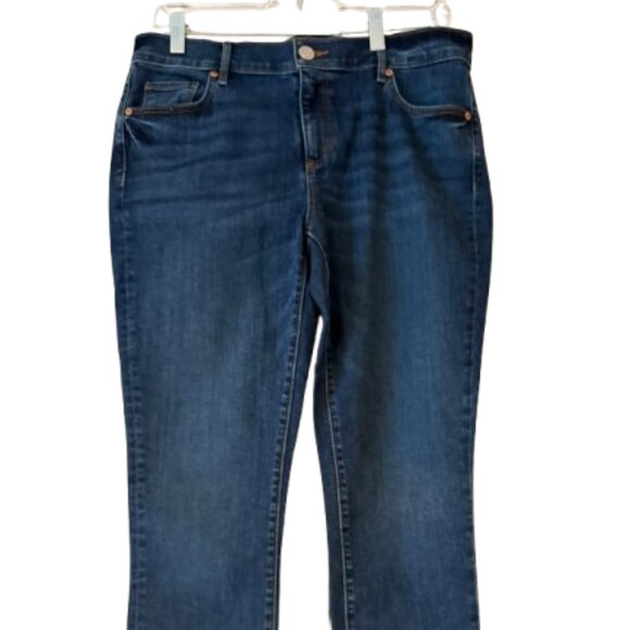 Loft Medium Rinse Blue Jeans - Skinny Crop - Size 10 - Picture 2 of 5